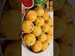 इस गर्मी मे बनाए चटपटा लाज़वाब नाश्ता |Suji Aloo Snacks |Aloo Suji Ka Nashta #shorts #aloosnacks