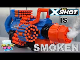 X Shot Is on Fire! First Look at the Insanity Smoking Barrel