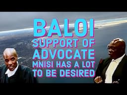 BALOI  sweetness to advocate MNISI extension of time without  push back, have  a hidden agenda .