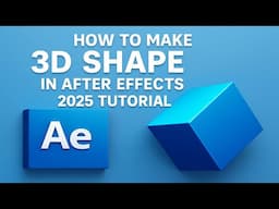 How To Make 3D Shape In After Effects 2025 Tutorial