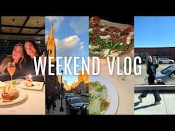 VLOG: weekend in boston, first wedding dress fitting!! celebrating with my mom, etc.