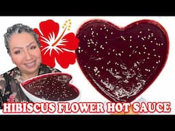 HIBISCUS FLOWER HOT SAUCE 🌶️ Creamy, Spicy & 100% Natural Mexican Salsa de Jamaica