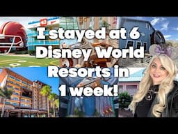 6 Walt Disney World Resorts in 7 days ✨  Which was best? Good and bad, pros and cons