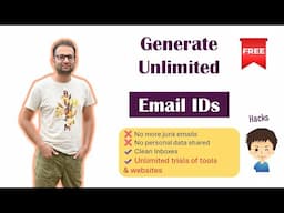 How to Generate Unlimited Email IDs for Free | Avoid Spam & Get Unlimited Free Trials using mail.t