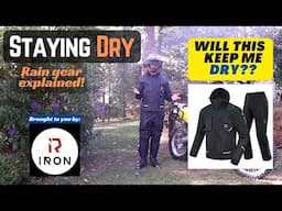 Stay dry with RideIron Waterproof Breathable Hooded Motorcycle Rain Suit (review)