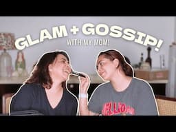 doing my moms makeup + she spills the tea!
