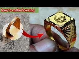 22k Gold Box Ring Making| How To Make a Gold Box Ring| Gold Jewellery - Nadia Jewellery