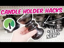 You'll never look at Dollar Tree Candle Holders the same way again! (genius hacks to try ASAP)