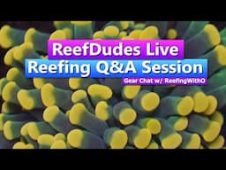 ReefDudes Live Reefing Q&A Session - Gear/Equipment with ReefingWithO