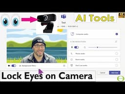 Lock Your Eyes on the Camera: Using Nvidia Broadcast Eye Contact in MSTeams (AI Feature Tutorial)