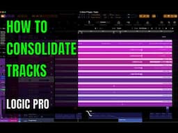 How to Consolidate Tracks : Logic Pro