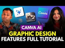 Canva AI Features For Graphic Design in Hindi - Canva AI Image, Logo, Thumbnail, Code Generator