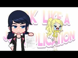 🐞 | Work Like a Job Application 😝 | Gacha Animation Test | Miraculous