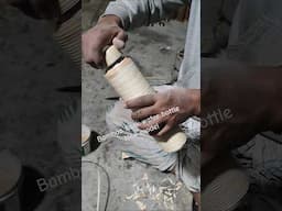Bamboo flask water bottle. new model #anj_bamboo_craft #shortvideo