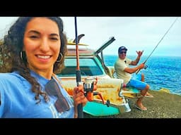 Beach Fishing With Our 1956 Chevy Wagon
