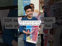 5 years of #sushantsinghrajput passed away, fans gather for pray #ssr #rip #movietalkies
