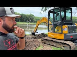 We Used a Mini Excavator to Save Our Beautiful Pond