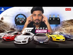 Forza Horizon PS5 + Steering Wheel Midnight Release – Let's Race Live