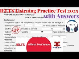 IELTS Listening Actual Test 2025 with Answers | 14.05.2025
