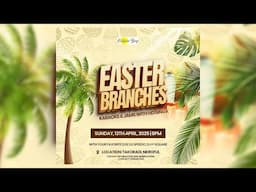 How To Design a 3D TEXT EASTER FLYER in PHOTOSHOP - Easy Step-by-Step Tutorial