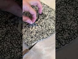 Double layer Peel and Reveal with underglaze transfers on a silhouette vase! #madewithclayshare