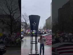 #protest footage from #handsoff in #columbus #ohio