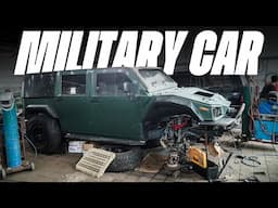 PROGRES UPGRADE MOBIL MILITER MAUNG JADI LEBIH MACHO