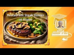 Keto Steak Night! Juicy Sous Vide Steak with Cheesy Broccoli & Buttered Mushrooms