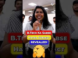 🚫Most Hated Subject of BTech CSE❌❌Honest Student Opinions! #Shorts #BTech2025 #CSE #BTechSyllabus