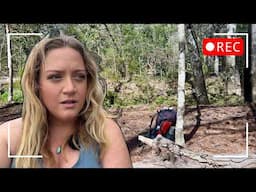 I Found a Creepy HIDDEN CAMERA at CAMP| Solo Female Vanlife | Backpacking Alone