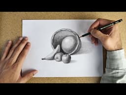 how to draw | Easy drawing for beginners | still life drawing with pencil shading