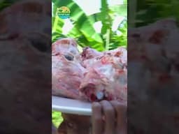 Mutton Head Meat Cooking by Grandpa #villagegrandpacooking #mutton #muttonhead #villagelife