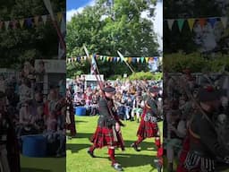 Lonach #pipeband lead #Highlanders #march out during 2024 Lonach #gathering in #scotland #shorts