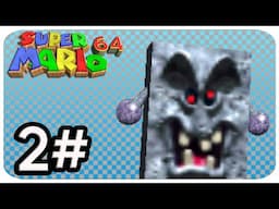 Super Mario 64 - Gameplay Walkthrough 100% (HD) Part 2 - Whomp's Fortress