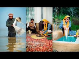 Fishing in the Caspian Sea and Preparing a Traditional Dinner for Iranian New Year's Eve✨