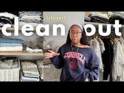 EXTREME spring closet clean out & reset (declutterring, organizing & a slight identity crisis)