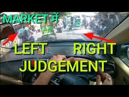 Perfect left side judgement in market area for learner|Right side judgement in car|@rahul_arora