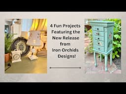 Upcycled Home Decor Using The New Iron Orchid Designs Summer Release