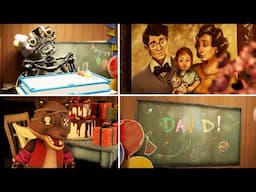 FNAF Secret Of The Mimic - All Davis Birthday Secret Scenes (Five Nights at Freddy's)