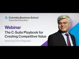 The C-Suite Playbook for Creating Competitive Value