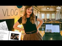 cozy daily life as a writer 🍂 library trip & research