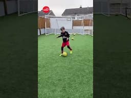 Finishing practice for 7 year old ⚽️ Shooting Drills for kids #goals