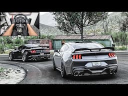 Ford Mustang Dark Horse & Ford Mustang Shelby GT500 | Forza Horizon 5 | Steering wheel Gameplay