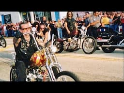 Indian Larry Riding With Billy Lane Harley Bad Boy Motorcycle Wreck Machine Shop Fab Biker Build Off