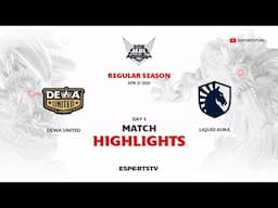 Dewa United vs Team Liquid ID HIGHLIGHTS MPL ID S15 | TLID VS DEWA ESPORTSTV