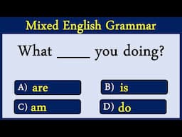 Mixed English Grammar Quiz 88:  Can You Get A Perfect Score In This Quiz? #english #learn