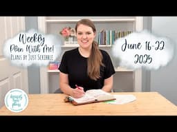 A5 Vertical Plans by Just Scribble Weekly Plan with Me || June 16-22 || Green Thumb