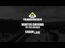 Must Carry Chain Law Requirements - CDOT Truck Safety Shorts Winter Driving
