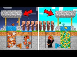 Evolucioné de Pozo de DESEOS POBRE a RICO en Minecraft!