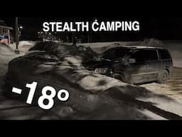 Minivan Stealth Camping in a Very Snowed In Town